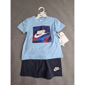 Toddler Boys Nike Summer 2pc Outfit Shirt/Shorts Size 2TNWT